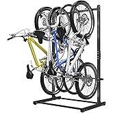 WALMANN Freestanding Bike Stand for Garage, 4 Bikes Vertical Bike Storage Stand Heavy Duty Bike Floor Stand