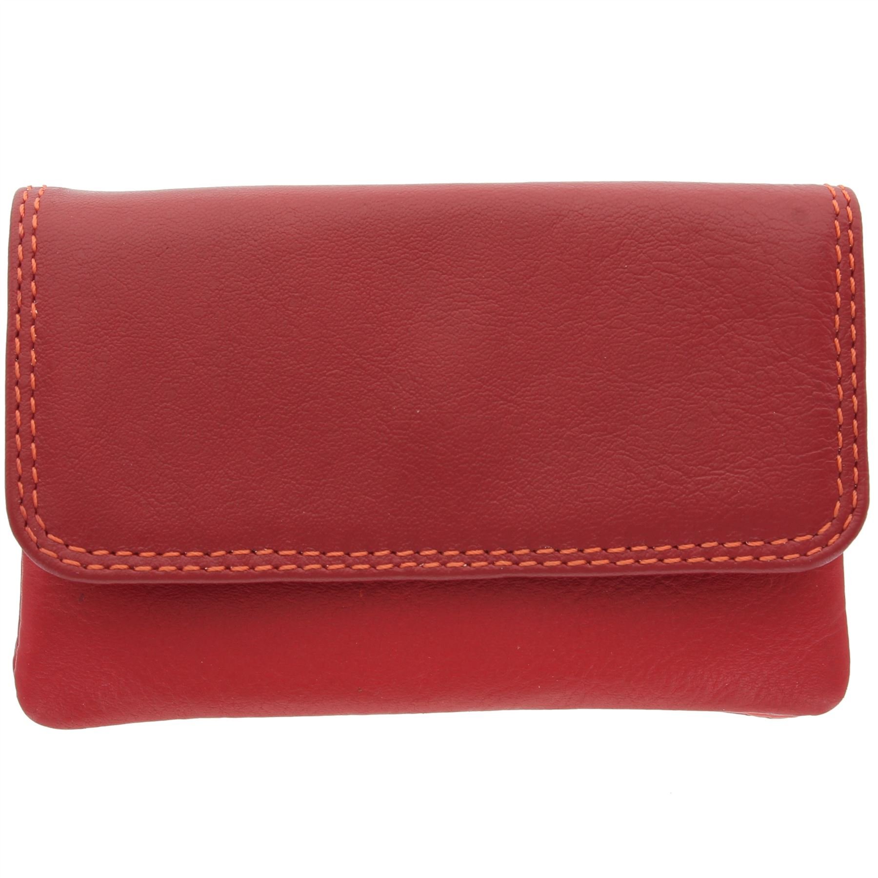 Visconti Leather Rainbow Collection Tahiti Purse RB99 Red Multi — image 1