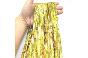 YOOGCORETT 2 Pack Christmas Icicles Tinsel Gold for Home Wedding Birthday Party Christmas Tree Decorations Supplies