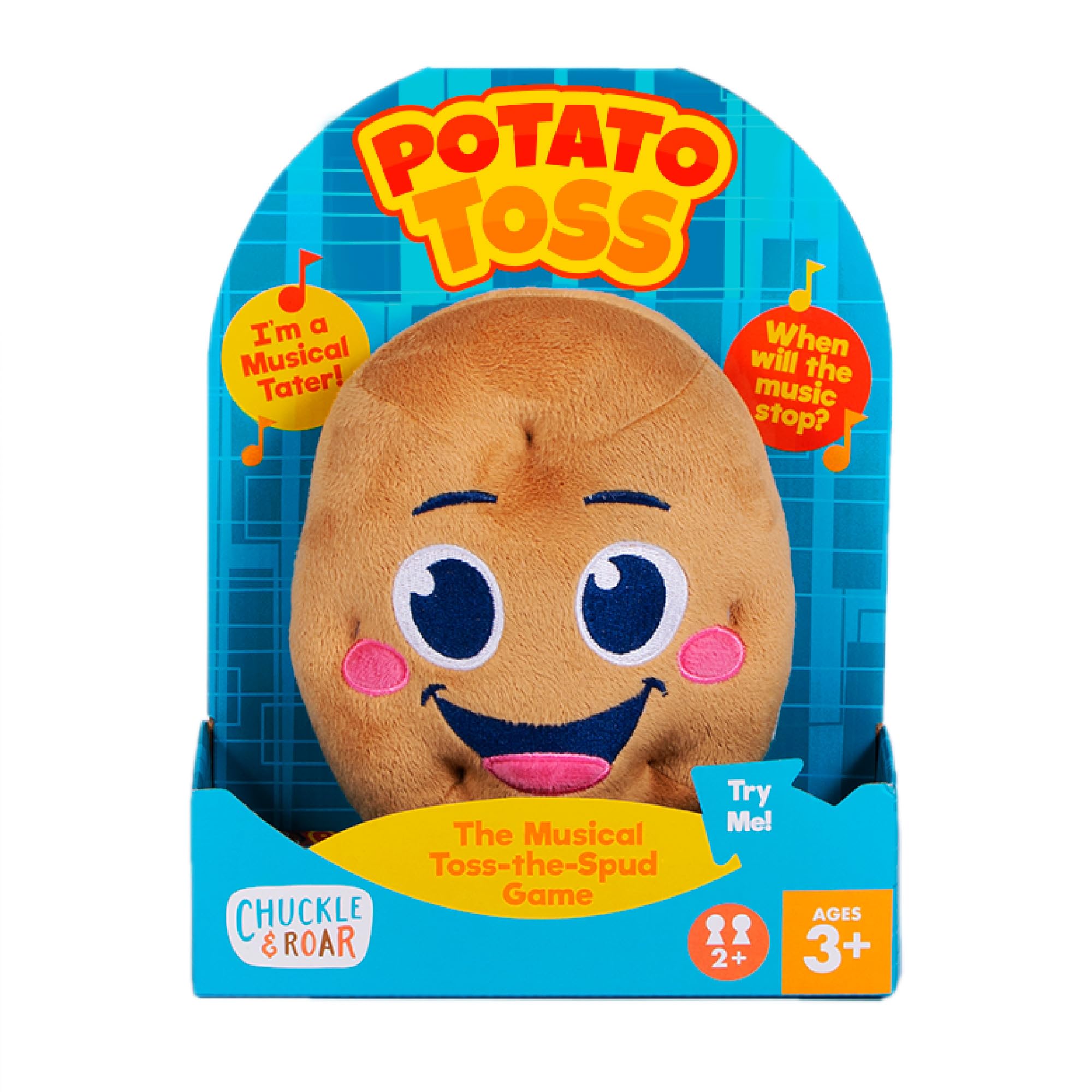 Chuckle & Roar Potato Toss Family Game – Musical Toss-The-Spud Electronic Toy with Random Timer, Batteries Included, Party Game for Kids Ages 3+