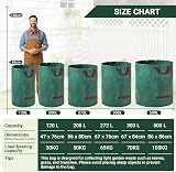 Velway 272L Two Pack Heavy-Duty Garden Waste Bags with Handles view 2
