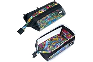 ZIPIT Clear Lenny Pencil Case | Large Capacity Pencil Pouch | Pencil Bag for School, College and Office