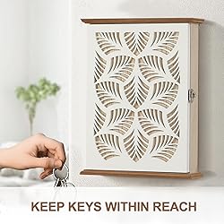 AHUONEL Wooden Key Holder - Wall Mounted Key Rack