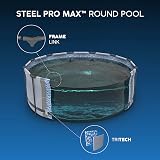 Bestway MAX Steel Pro Round Frame Pool 10 ft with Filter Pump Grey Multicolour view 7