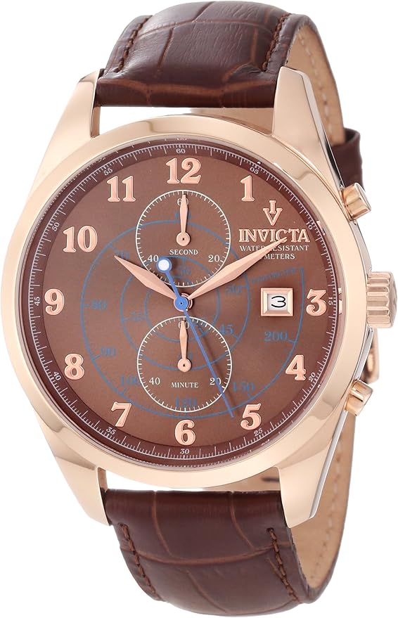 Invicta Men's 12389 Vintage Chronograph Brown Dial Brown