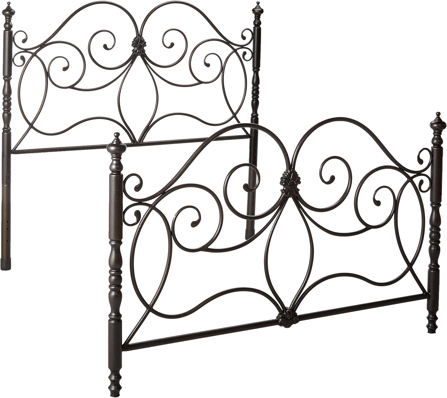 Amazon Com Queen Iron Headboard And Footboard With Scroll