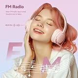 AGPTEK Pink MP3 Player with Bluetooth 5.3 64GB Expandable 128GB 2.4in Speaker FM view 6