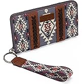 X Wrangler Wristlet Western Wallet Boho Aztec Credit Card Holder for Women