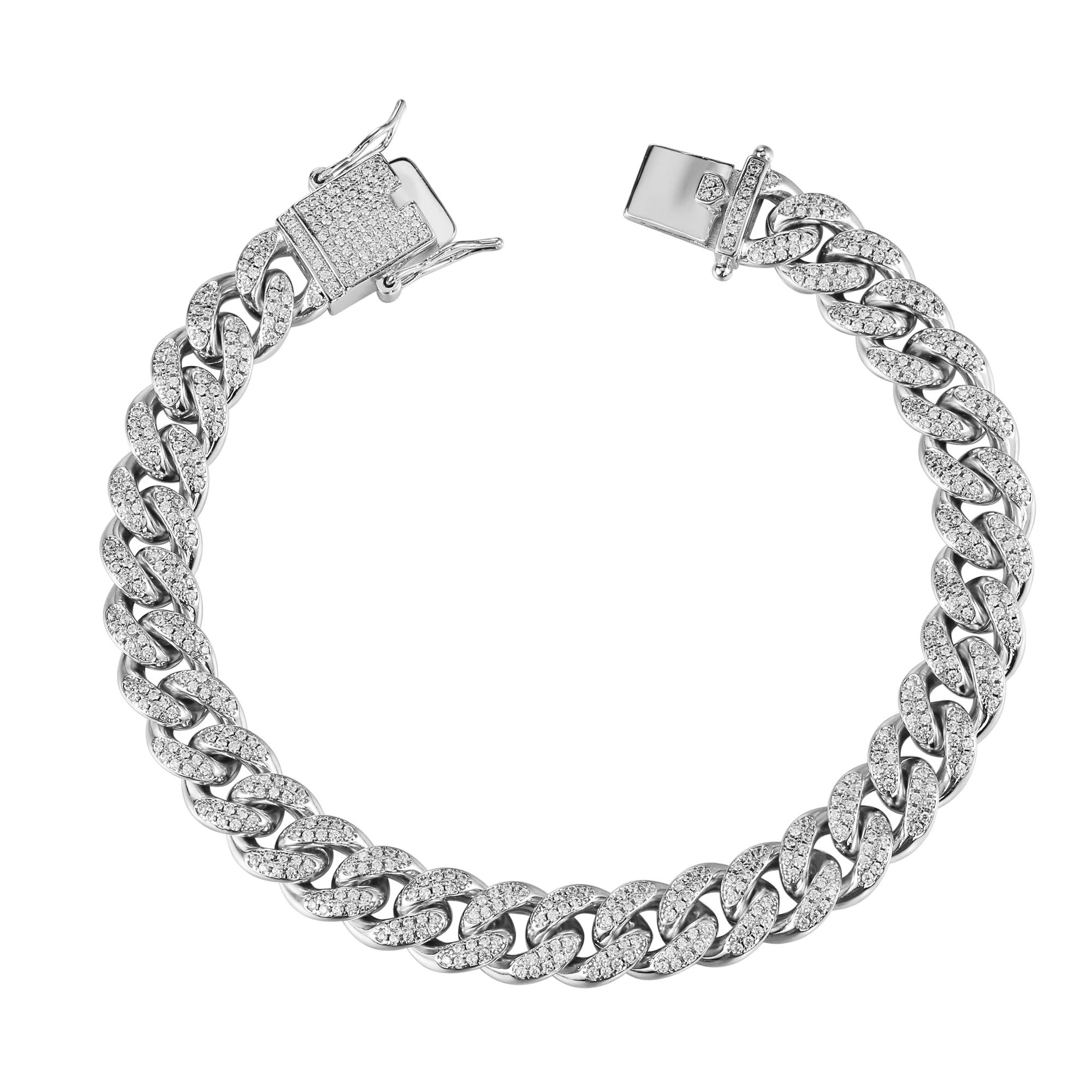Buy Hip Hop 12mm 10mm White Gold, Rose 