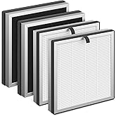 APH3000 Replacement Filter Compatible with KNKA APH3000 Air Purifier, H13 True HEPA, Activated Carbon Filter, 4 Pack