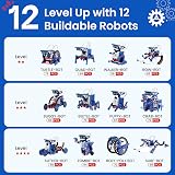 Sillbird Solar Robot Building Kit 12-in-1 190 Pieces STEM Gift for Kids view 6