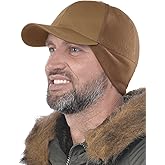 2SBR 2SABERS Mens Winter Hat with Earflaps and Visor - Warm Trucker Baseball Cap Hat