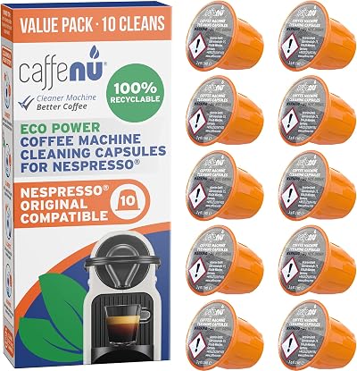 Caffenu Nespresso Cleaning Capsules 10 Pods Originaline Compatible