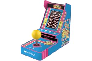 My Arcade Ms. Pac-Man Joystick Player: Arcade Classics, Retro Games, Mini Video Game Console, 2 Game Modes, Birthday Gifts