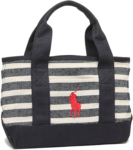 Amazon ポロ ラルフローレン トートバッグ レディース Polo Ralph Lauren ナチュラル ネイビー 並行輸入品 シューズ バッグ