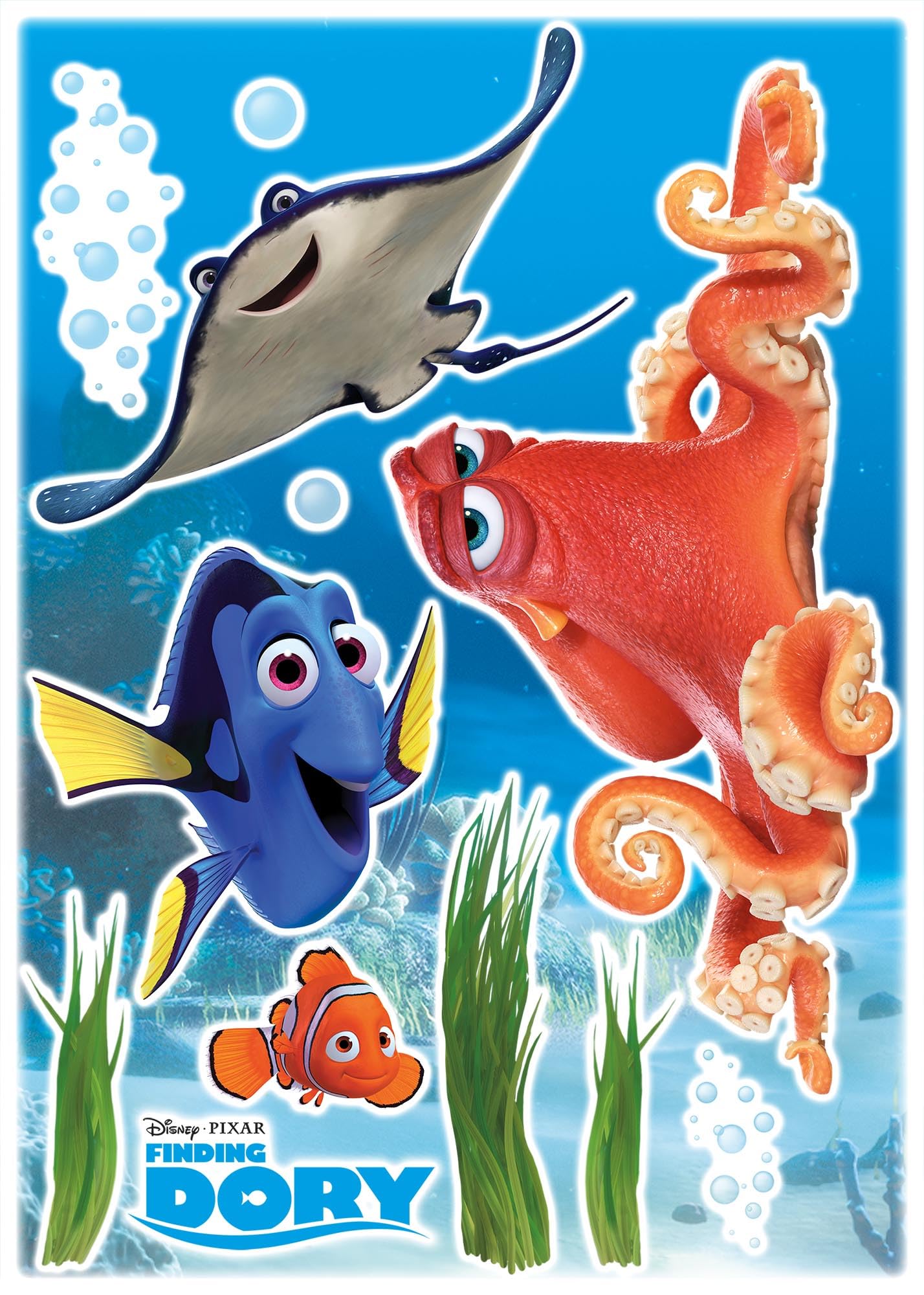 'Komar Deco Stickers – Pack of 1, 14051H Dory and Friends