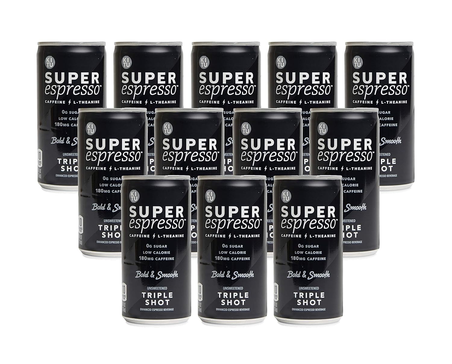 Kitu by SUNNIVA Super Espresso Triple Shot with Protein and MCT Oil, Keto Approved, 0g Sugar, 5g Protein, 40 Calories, 6 fl. oz, Pack of 12 …