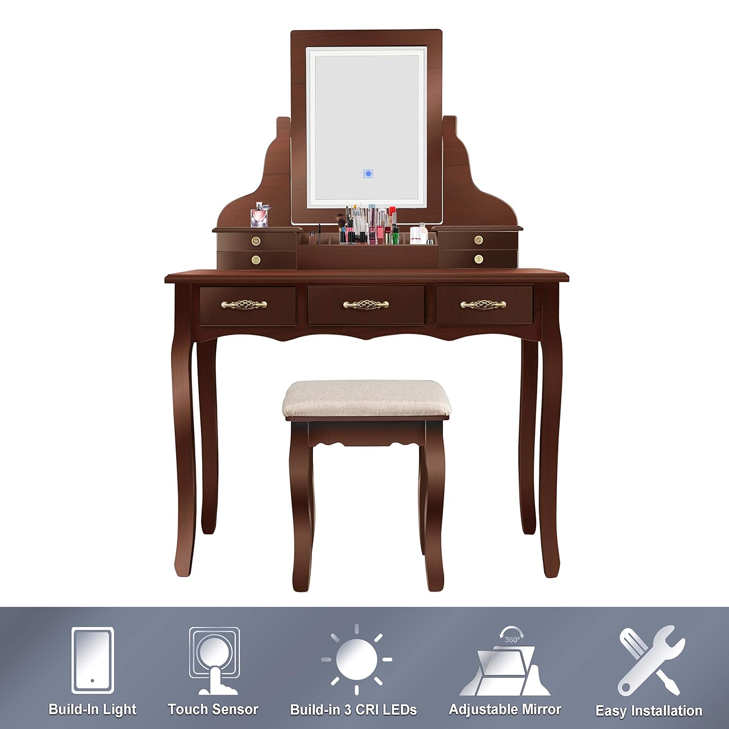 Best Beauty Station Makeup Table