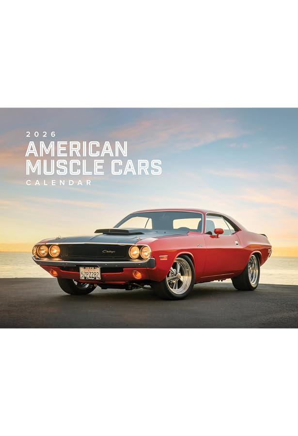 2026 Dodge Challenger Official Square Wall Calendar – 12x24
