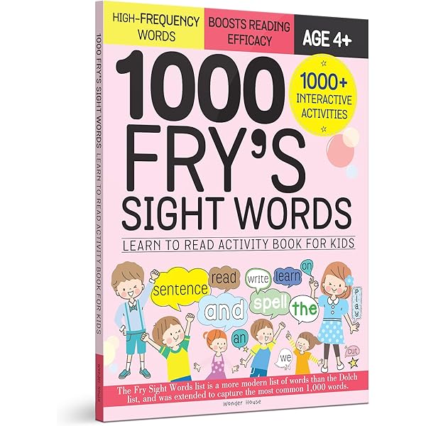 Amazon.com: 500 Fry's Sight Words: Learn to Read Activity Book for