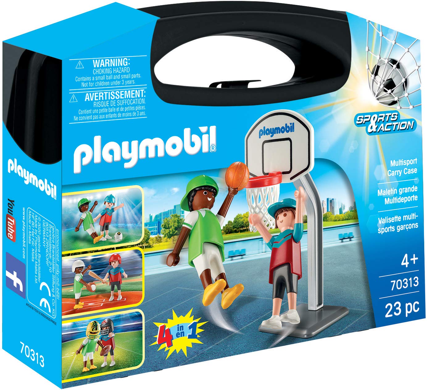 Playmobil Large sports case Multicoloured, 70313