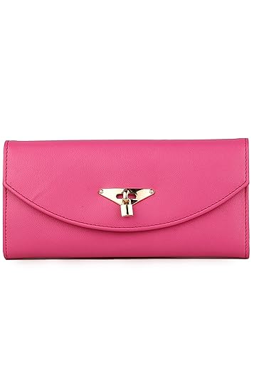 Women Marks Womens Pu Clutch (Pink)