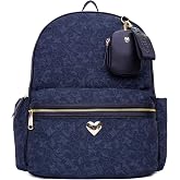 Juicy Couture Women's Class Act Full Size Backpack, Versatile &amp; Functional Bookbag with Storage
