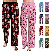 Personalized Face Pajama Pants for Men Women Custom Photo Printed Pajamas Bottoms Trousers Gift for Christmas Birthday