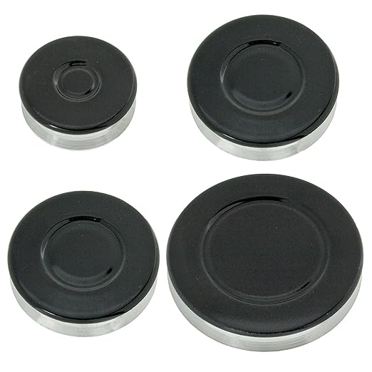 SPARES2GO (Non Universal) Gas Burner Crown and Flame Cap Kit for