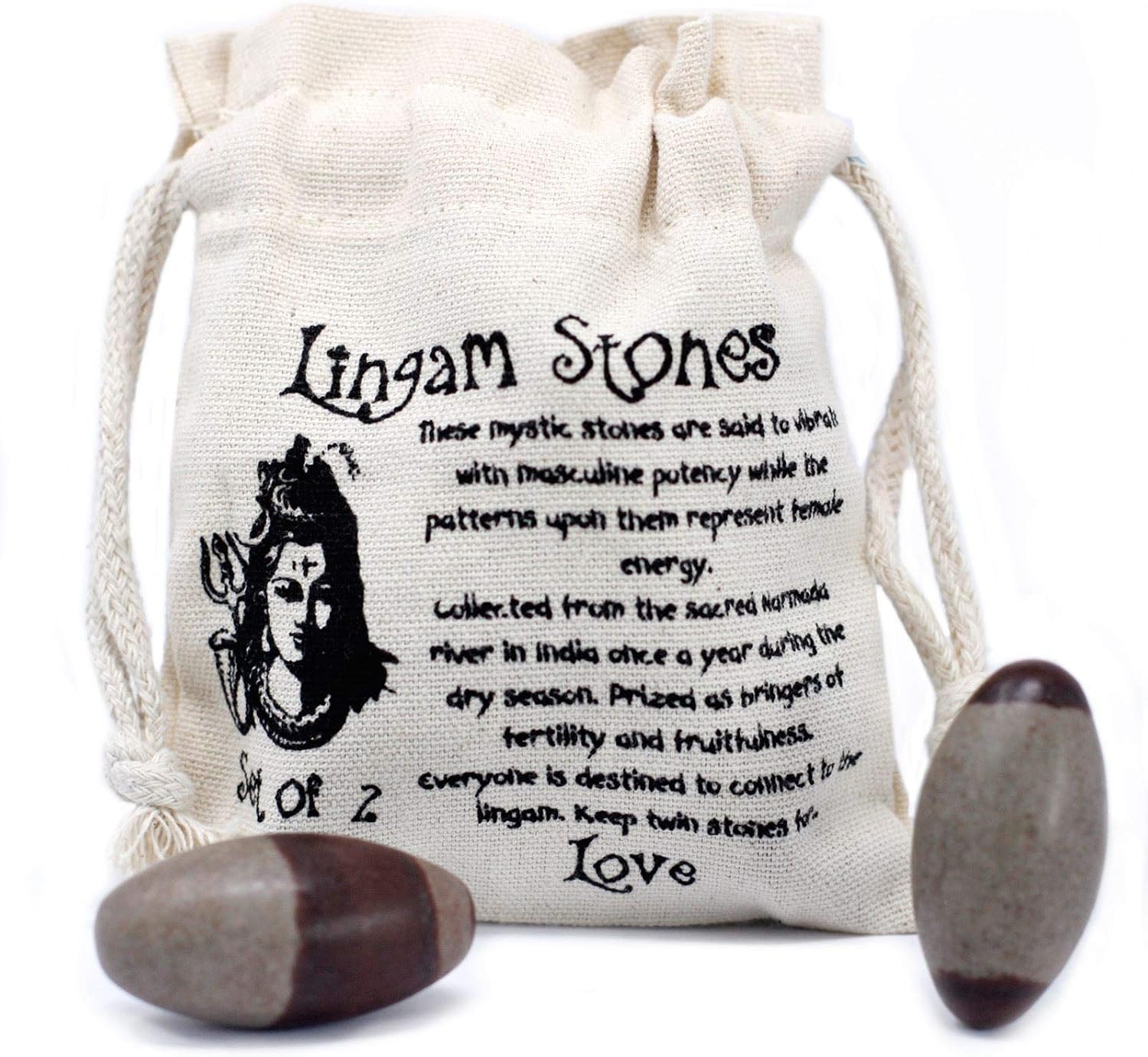 Shiva Lingam Stones - 2 x 2 Inch Stones for Love - Narmada River - Image 4