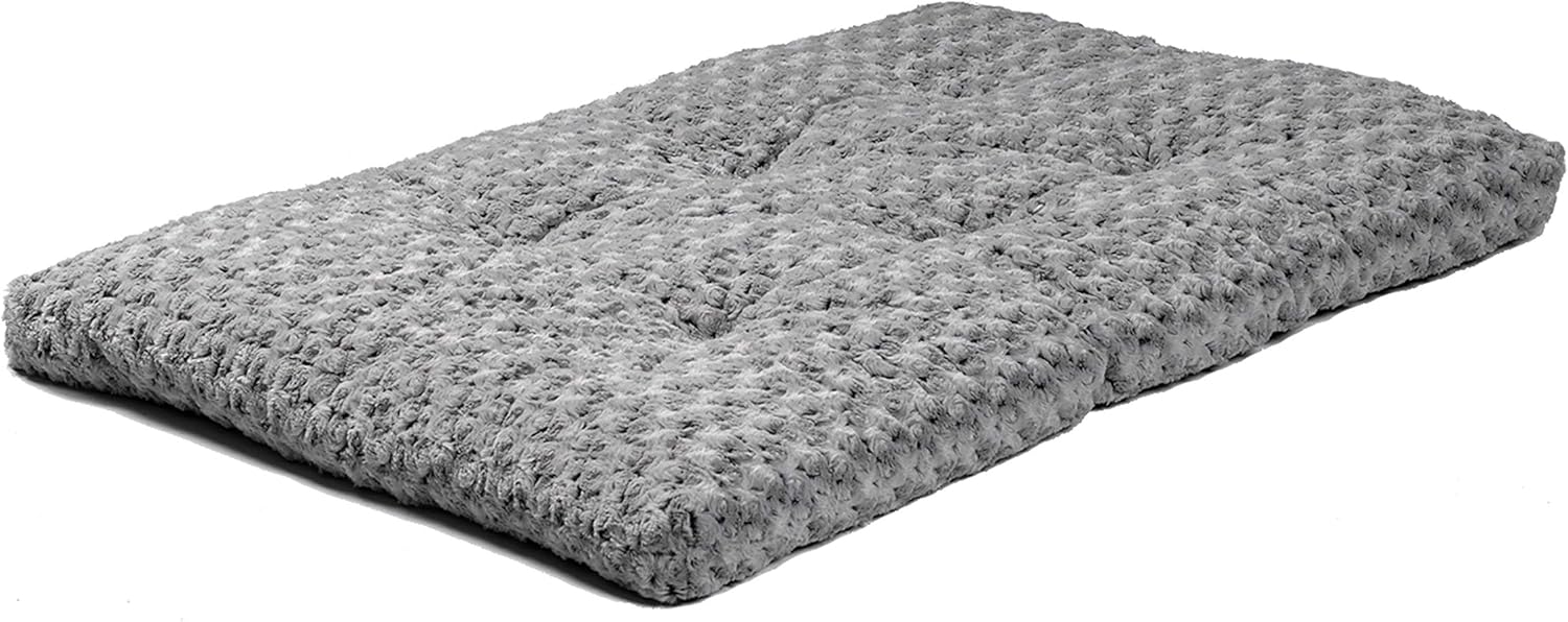 Plush Dog Bed | Ombré Swirl Dog Bed & Cat Bed | Mocha 29L x 21W x 2H-Inches for Medium Dog Breeds : Dog Bed : Pet Supplies