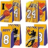 WPVTRA 12pcs 24 Basketball Birthday Party Bags,Candy,Cookie Bags,Birthday Party Supplies,Decoration for Party.