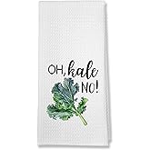 Buildinest Funny Foodie Kitchen Towels, 1 Set Vegetable Dish Towels for Washing Drying Dishes, Decorative Hand Tea Towels for Birthday Housewarming Hostess Wedding Shower Christmas Gifts-A55