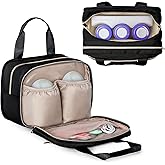 Fasrom Wearable Breast Pump Bag with Cooler Compatible with Momcozy, Medela and Elvie Pumps, Portable Pump Carrying Case for