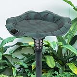 GardenKraft 17430 Bird Bath with Solar Light Verdigris 80x43cm view 8