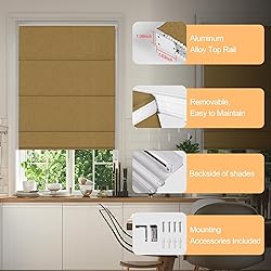 BERISSA Roman Shades for Interior Windows, Room
