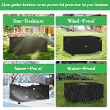 KIAMXNE Outdoor Furniture Cover 200x160x74cm Waterproof Oxford 420D view 7