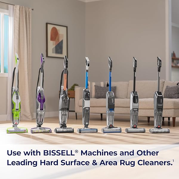BISSELL MULTISURFACE FLOOR CLEANING FORMULA-CROSSWAVE AND SPINWAVE, 17891, 64OZ, REMOVES EVERYDAY DIRT AND GRIME, SAFE ON SEALED HARD FLOORS, TILE, LAMINATE, AREA RUGS, SPRING BREEZE