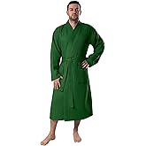 BAGNO MILANO Mens Robes, Waffle Robes For Men, Turkish Cotton Mens Bathrobes