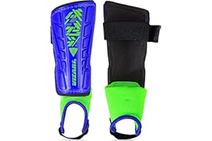 Vizari Malaga Soccer Shin Guards for Kids | Soccer Gear for Boys Girls | Protective Soccer Equipment | Adjustable Straps