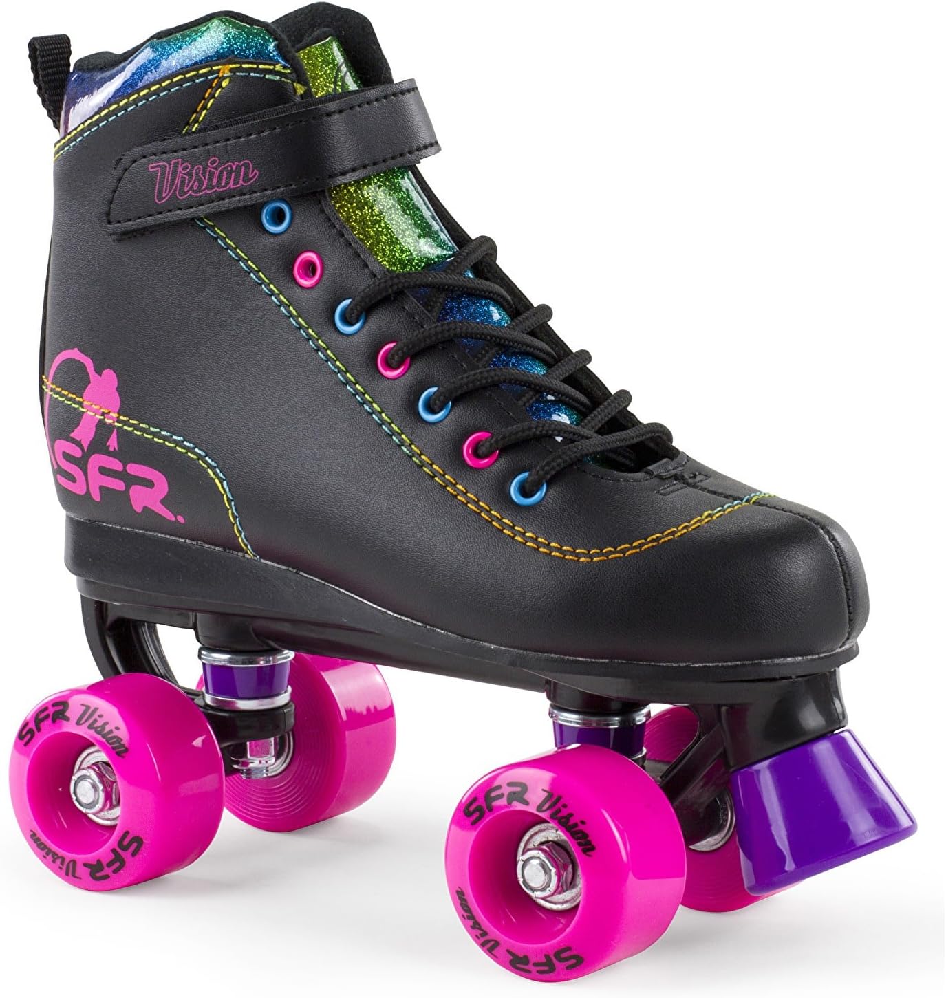 SFR x Skate Hut Vision II Limited Edition Quad Roller Skates - Rainbow