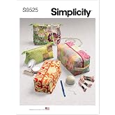 Simplicity S9525 Travel Bag Sewing Pattern, Duffel, Tote &amp; Organizer Bags, One Size