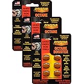 Dyno-tab Octane Booster 6-Tab Card, 3-Pack, Each Pack Adds Up to 17 Points, Lab Tested, Fast-Dissolving, 100% Active Ingredients - NO Solvents, Treats 16 gal/60 Liters, 45456-3pk