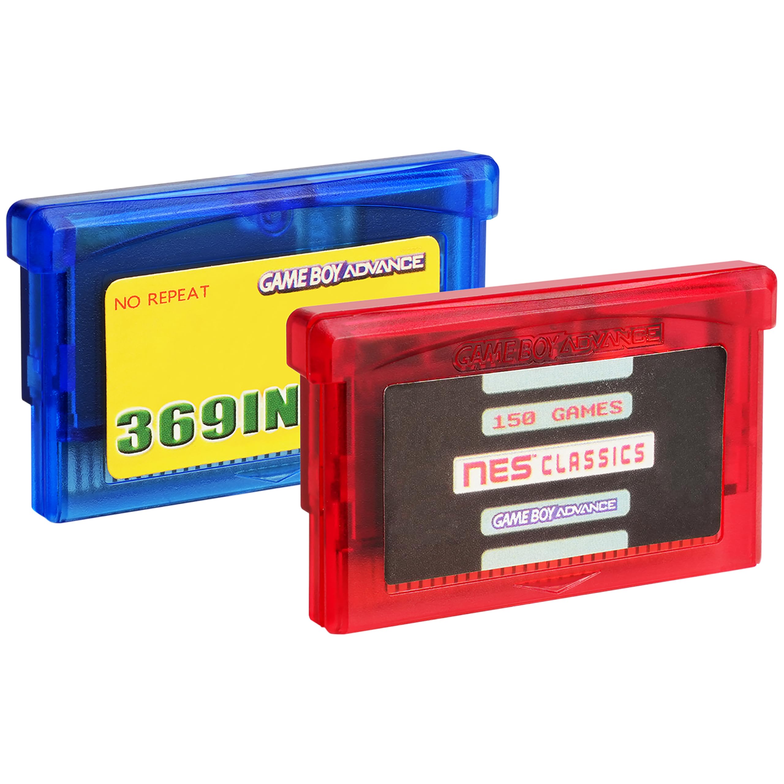 Lenporl 369 in 1 Games Card and 150 NES Classics Game Cartridge for GBA/GBA SP/GBM/NDS/NDSL Game Console 2pcs
