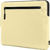 Incase Compact Laptop Sleeve with Flight Nylon - 13 inch Laptop Sleeve for MacBook Air - Faux Fur Lining, Lightweight, Durable, Weather Resistant, Slip Pocket for Accessories - Lime Custard