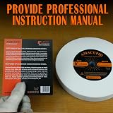 AmaCupid 8" White Aluminum Oxide Grinding Wheel 5/8" Arbor 1" Thick 80 Grit view 6
