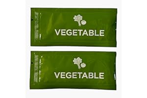 Reduced Sodium Vegetable Broth Concentrate - 20 Stick Pack (9.6g Each) - Bundle with Habanerofire Pan and Skillet Scraper