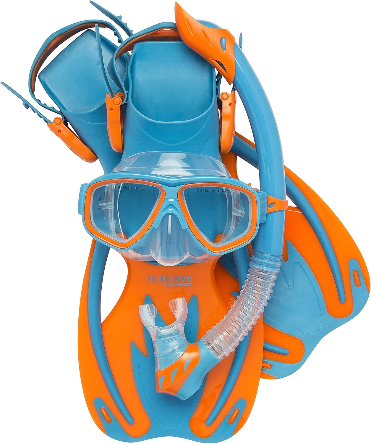 Cressi Kids Rocks Set, Blue/Orange Snorkeling XLarge Amazon.co.uk