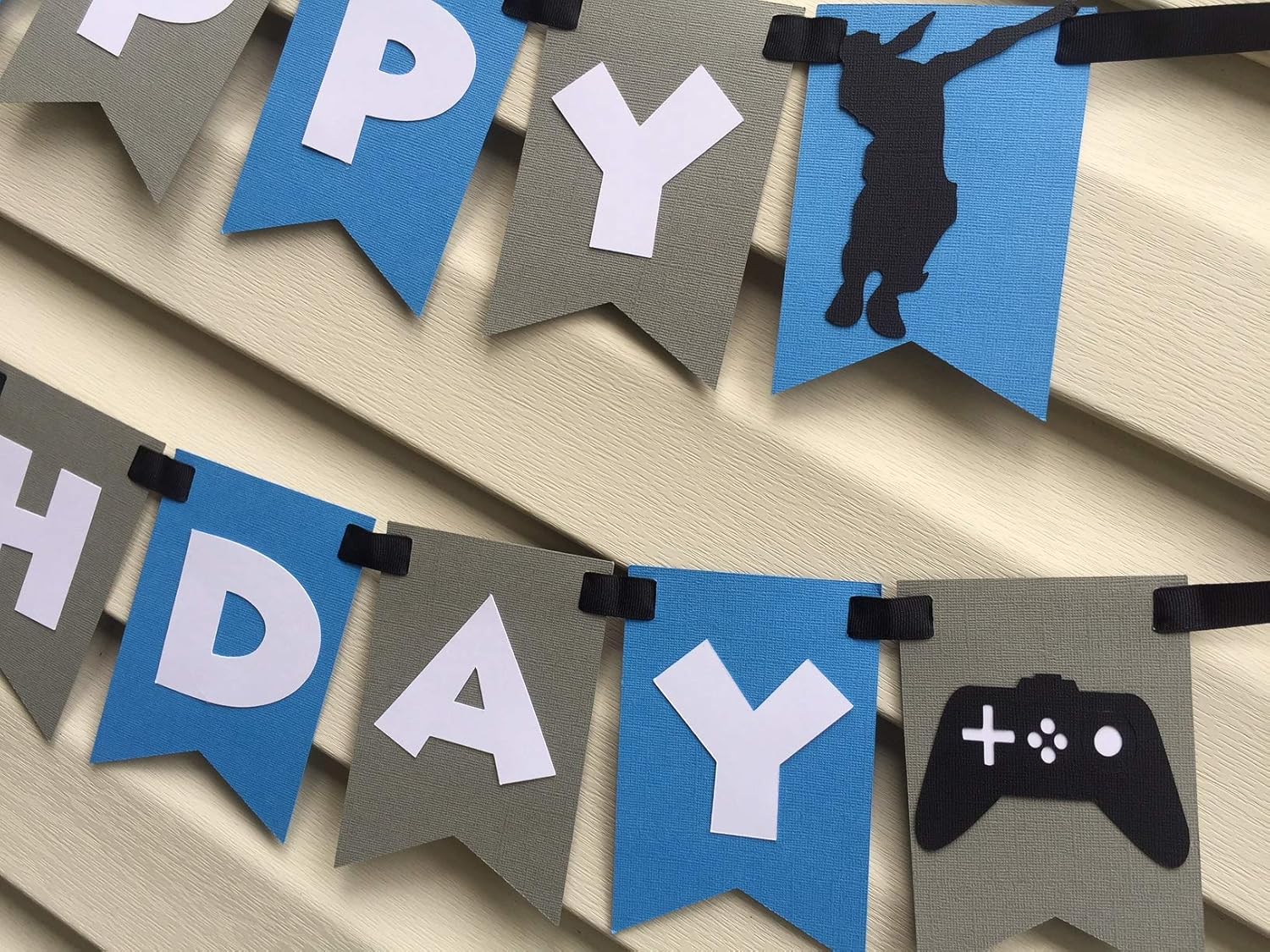 Amazon Com Game Day Happy Birthday Banner Dancing Silhouettes