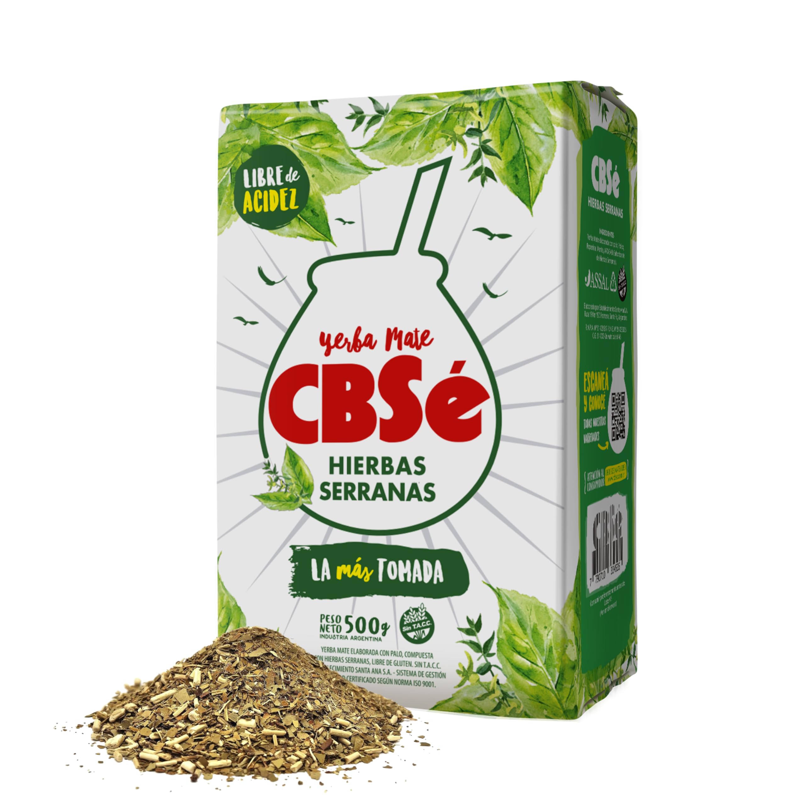Yerba Mate CbSe Herbal/Mint Flavour (serranas)